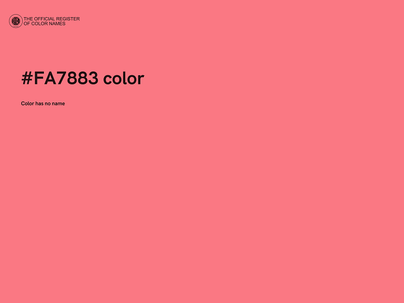 #FA7883 color image