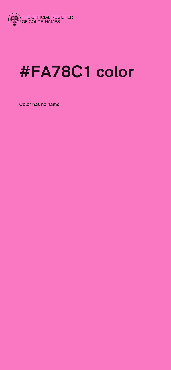 #FA78C1 color image