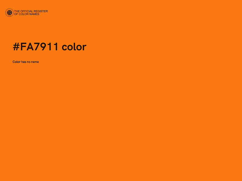 #FA7911 color image