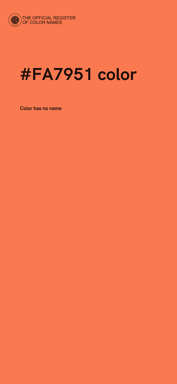 #FA7951 color image