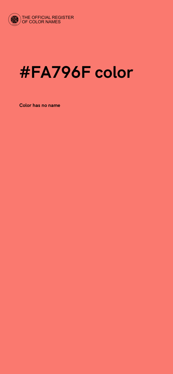 #FA796F color image