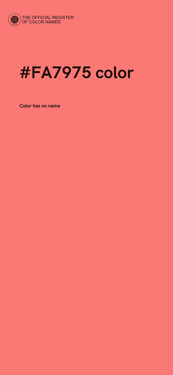 #FA7975 color image