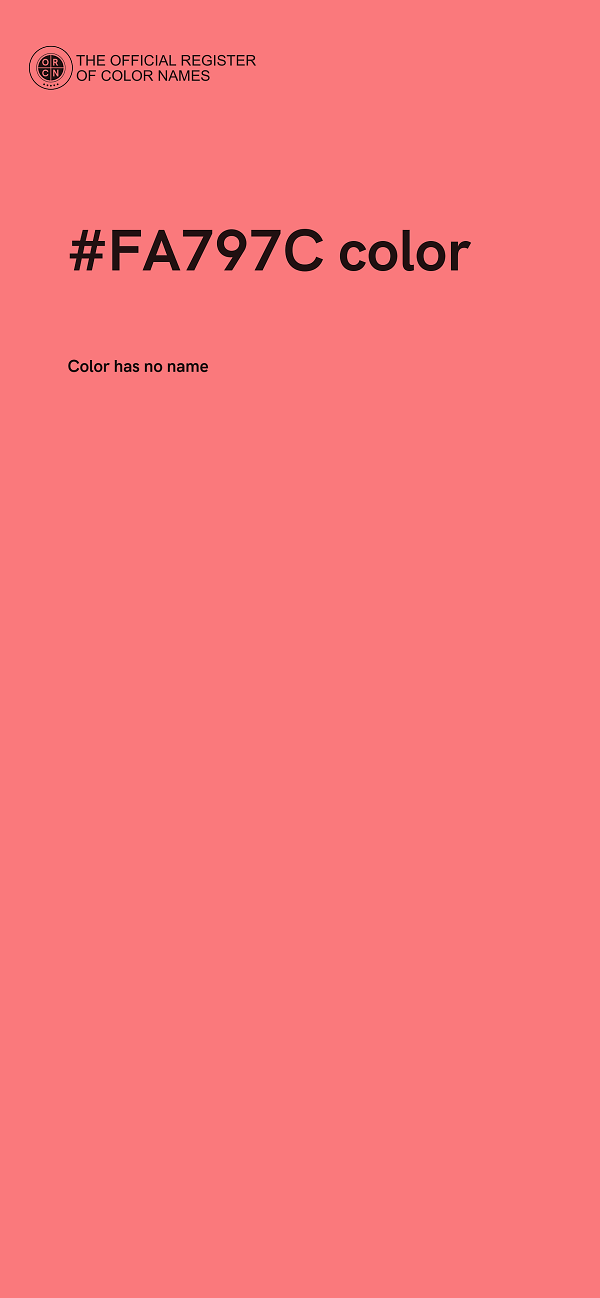 #FA797C color image