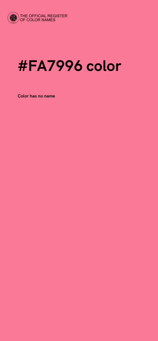 #FA7996 color image