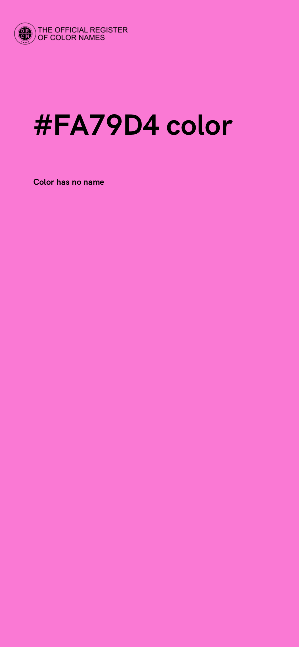 #FA79D4 color image