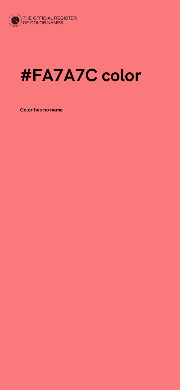 #FA7A7C color image