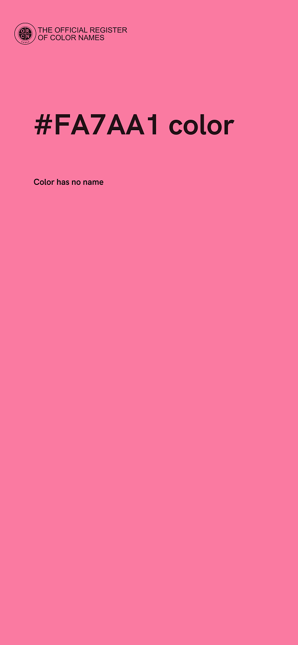 #FA7AA1 color image