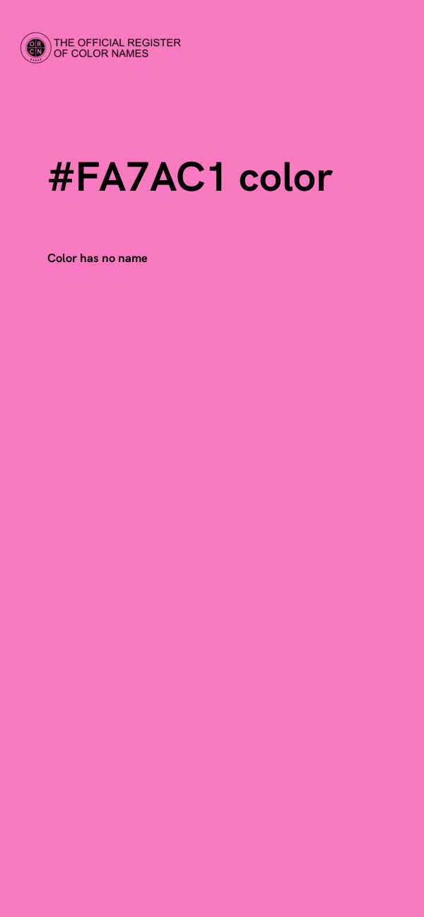 #FA7AC1 color image