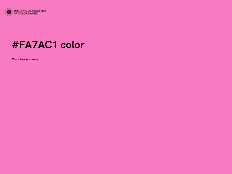 #FA7AC1 color image