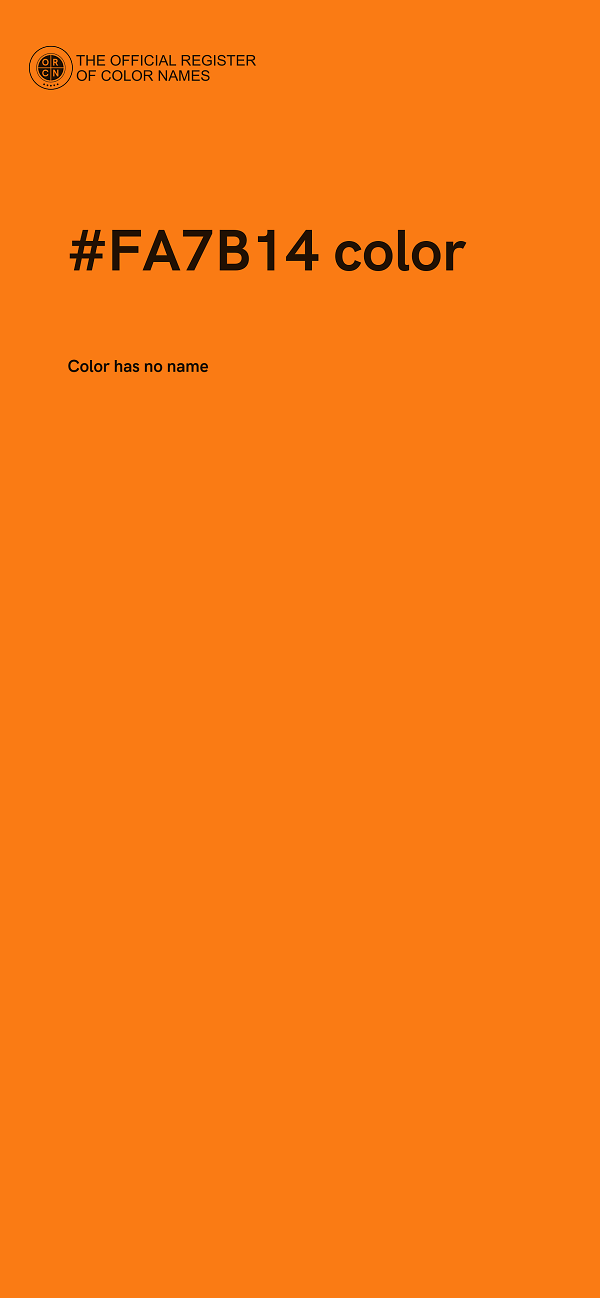 #FA7B14 color image