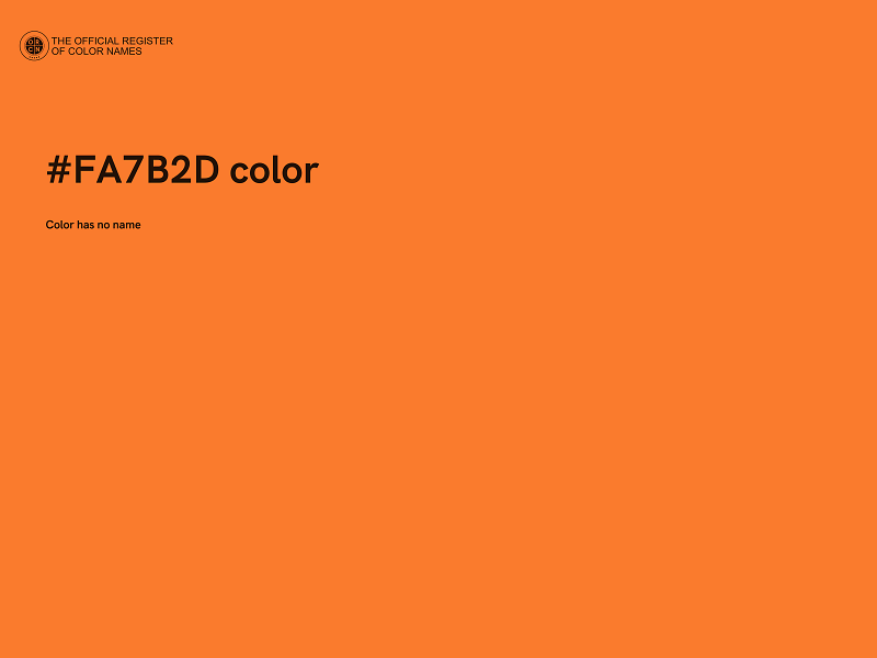 #FA7B2D color image