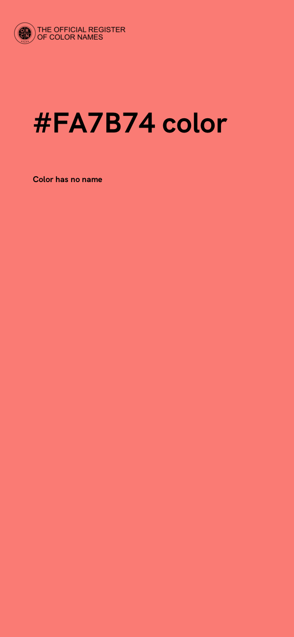 #FA7B74 color image