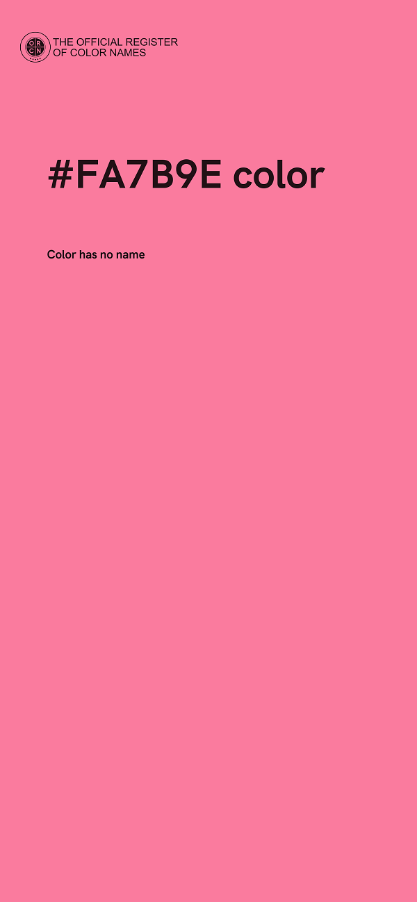 #FA7B9E color image