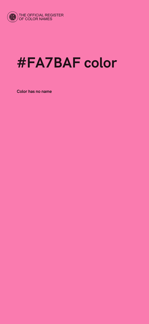 #FA7BAF color image