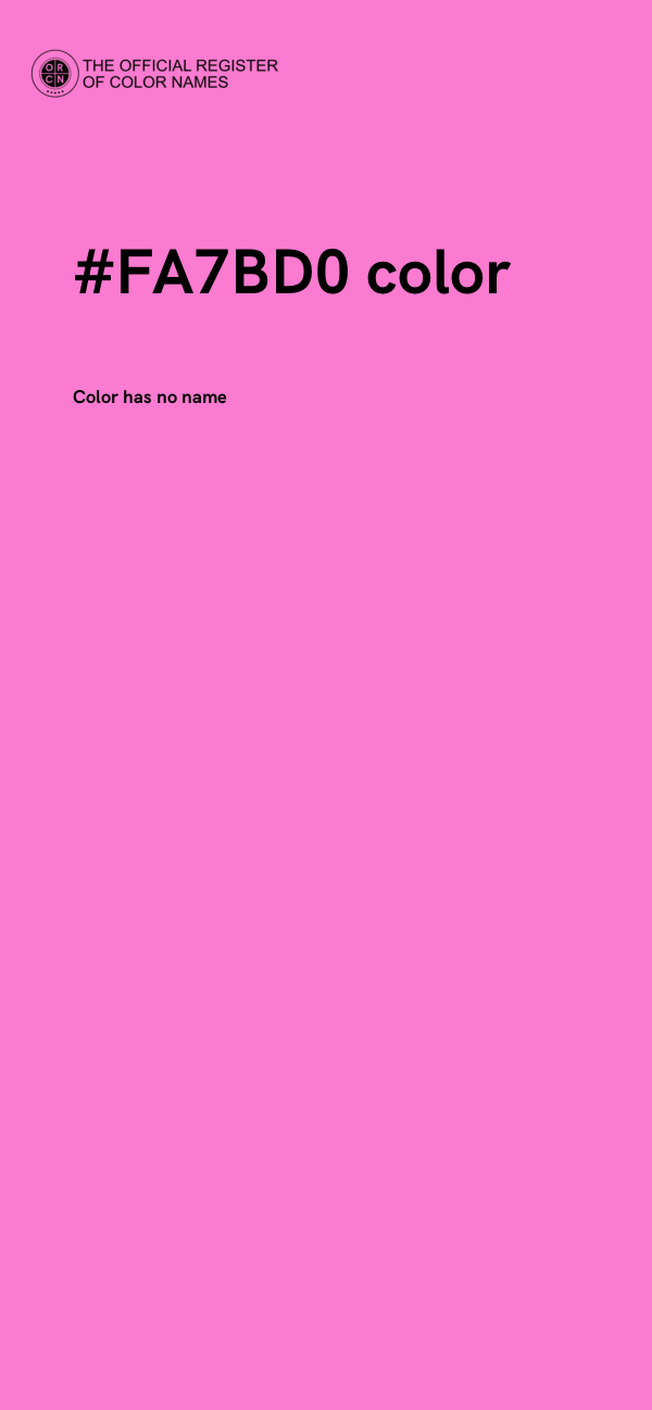 #FA7BD0 color image