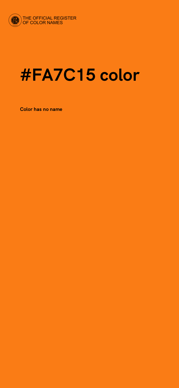 #FA7C15 color image