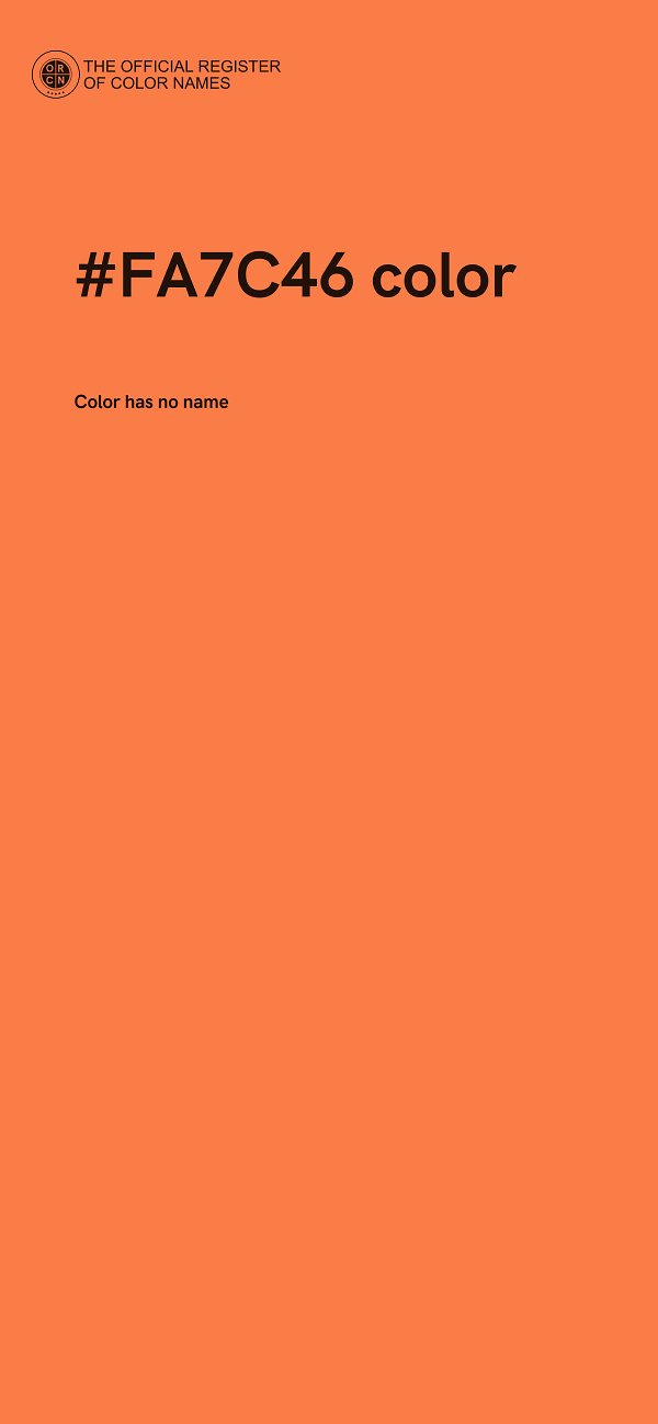 #FA7C46 color image