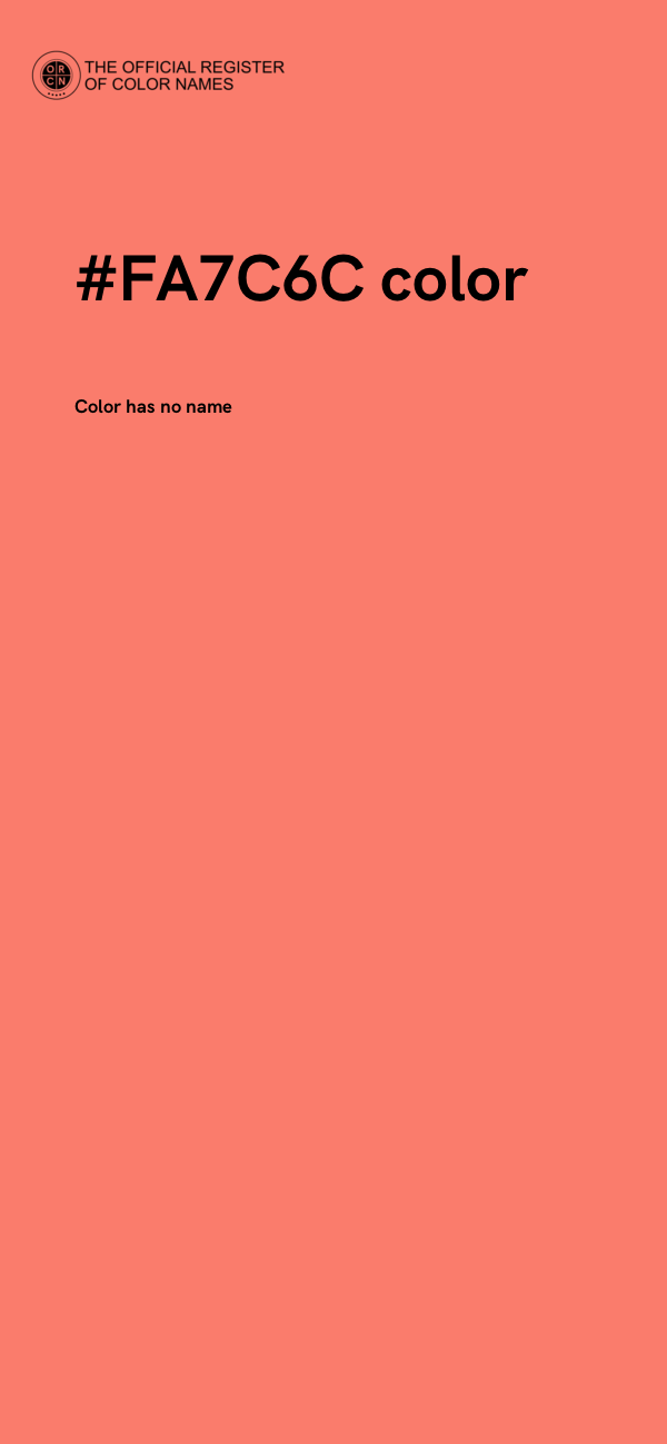 #FA7C6C color image