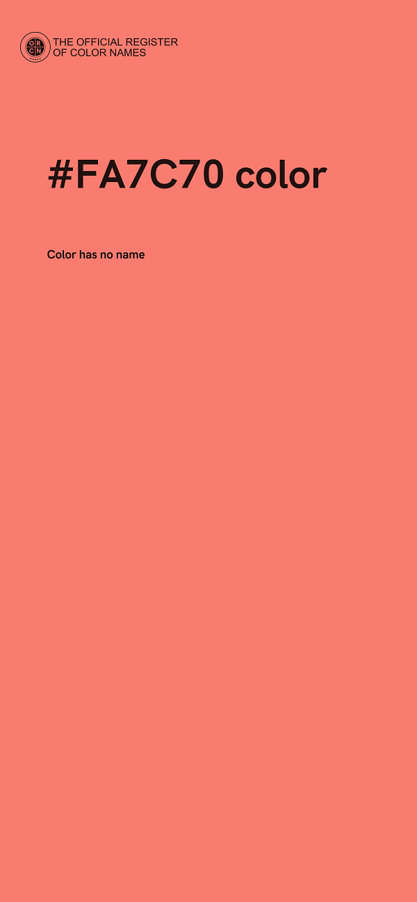 #FA7C70 color image