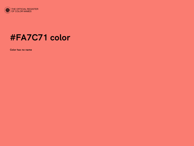 #FA7C71 color image