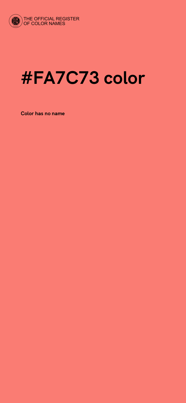 #FA7C73 color image