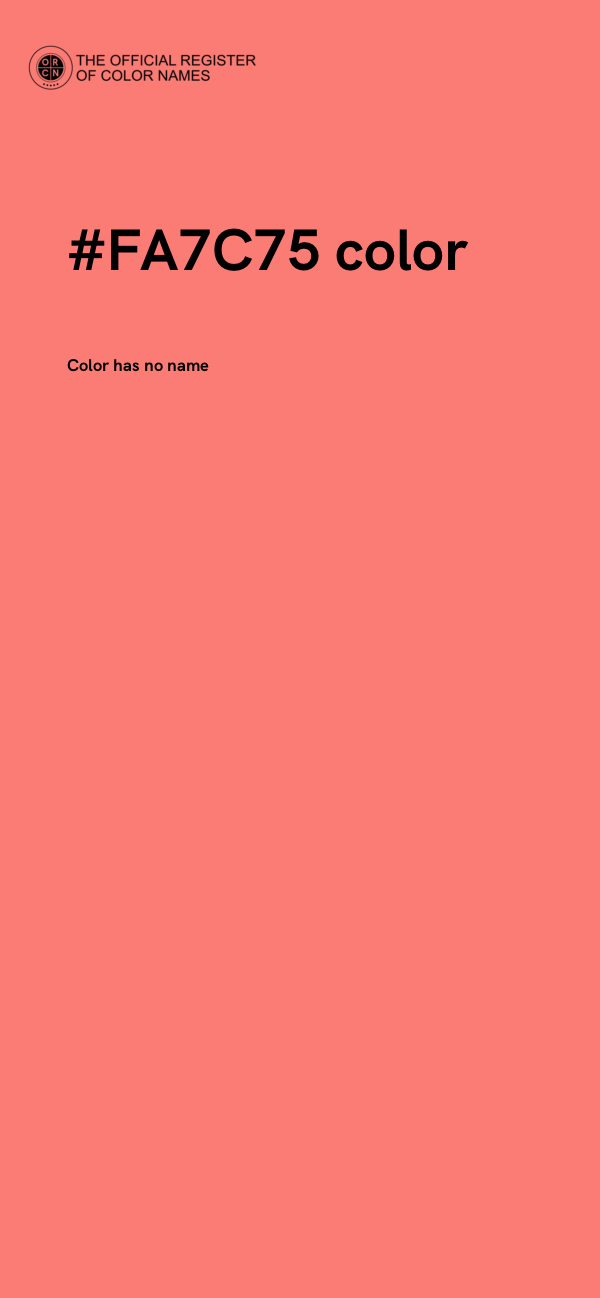 #FA7C75 color image