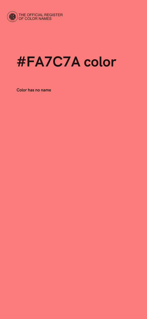#FA7C7A color image