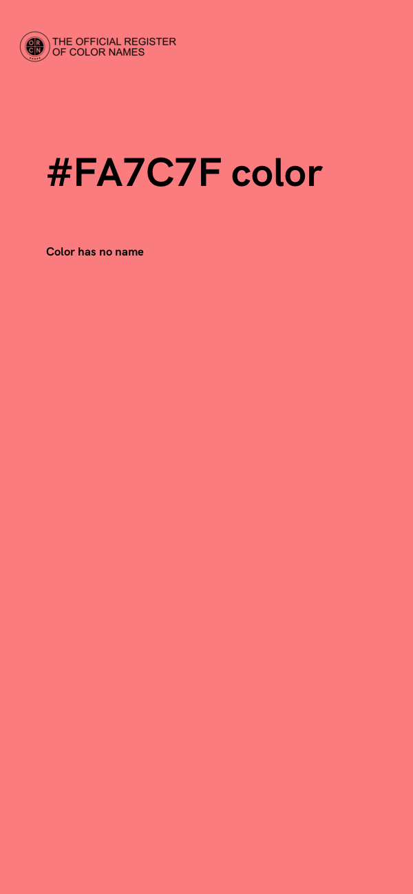 #FA7C7F color image