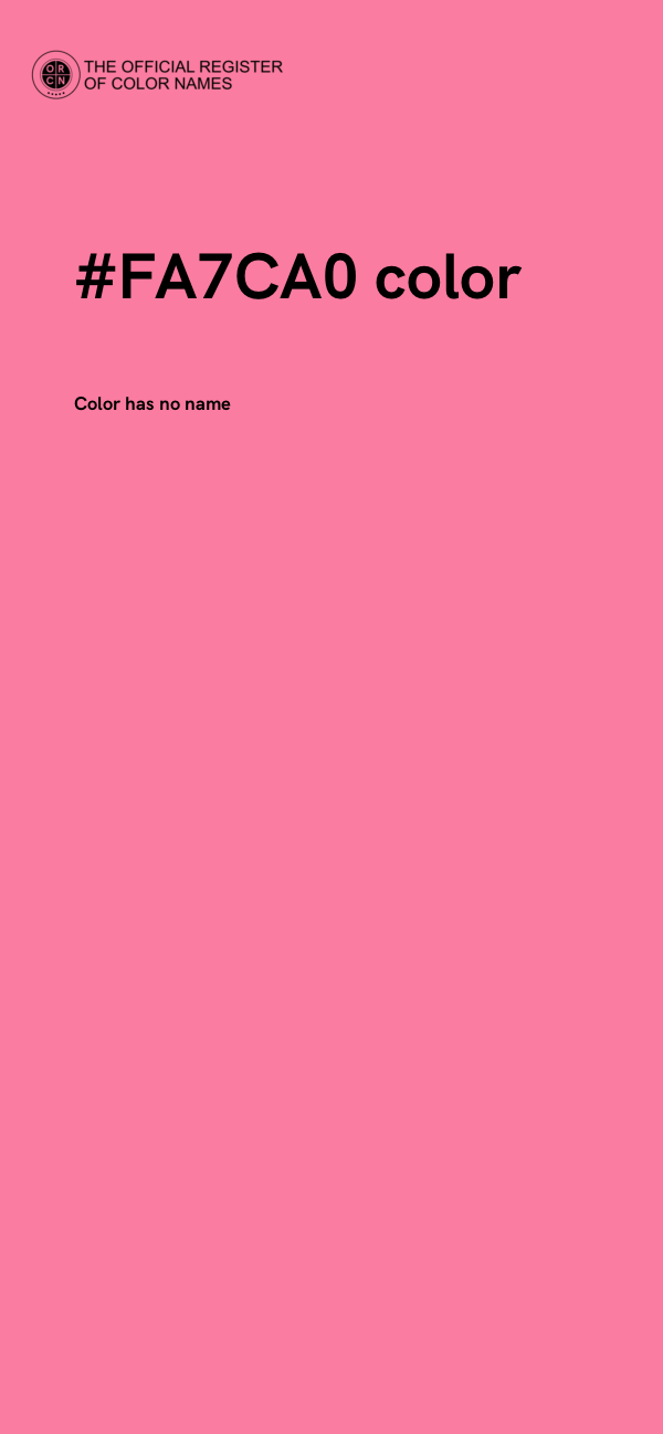 #FA7CA0 color image