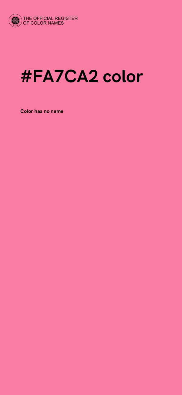 #FA7CA2 color image