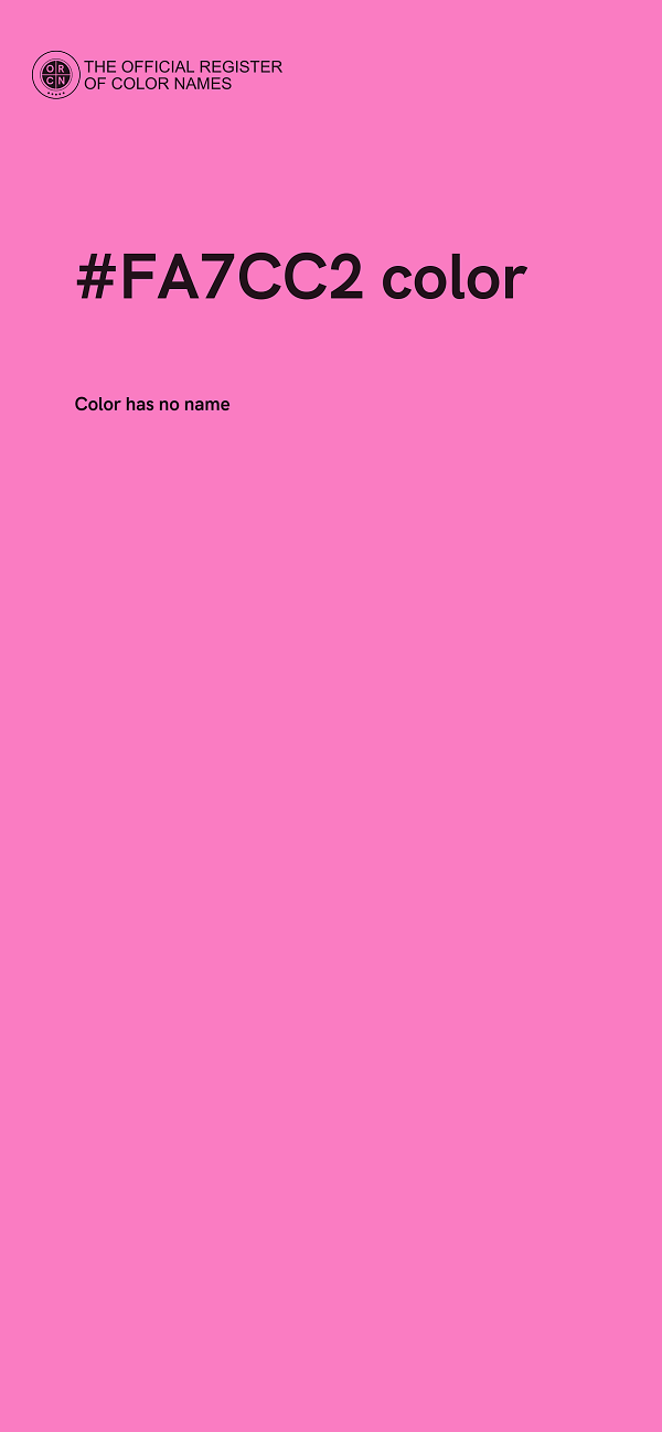#FA7CC2 color image