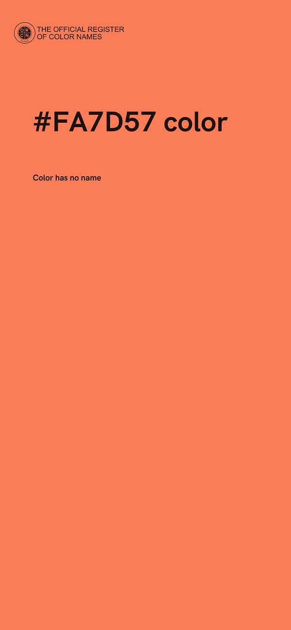 #FA7D57 color image