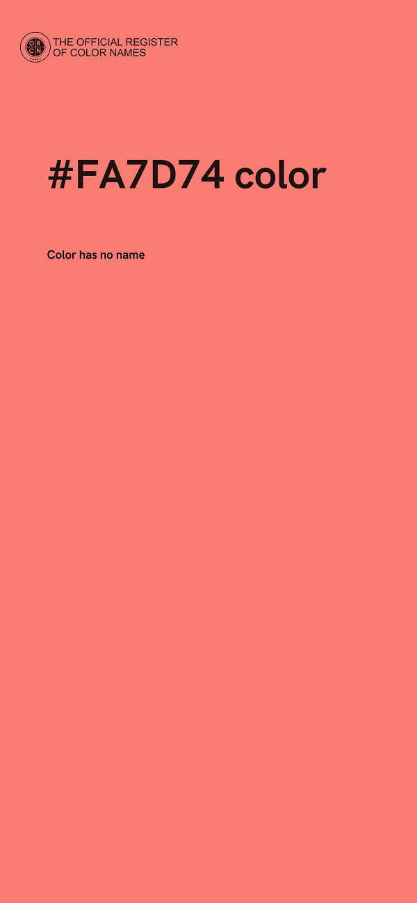 #FA7D74 color image