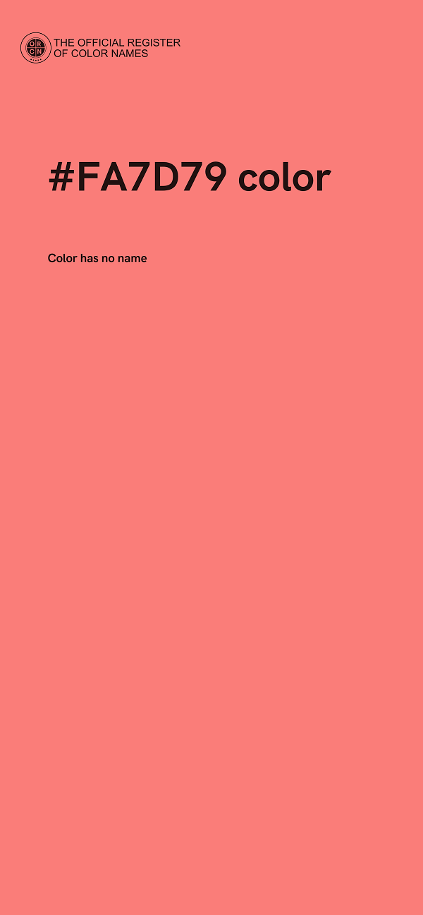 #FA7D79 color image
