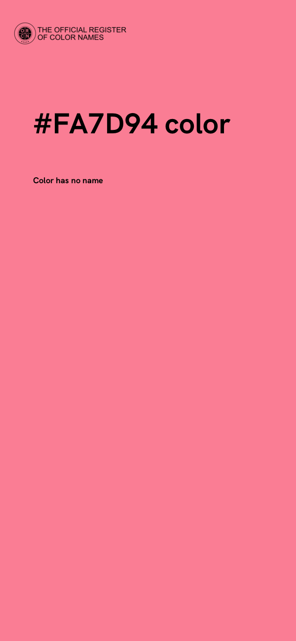 #FA7D94 color image