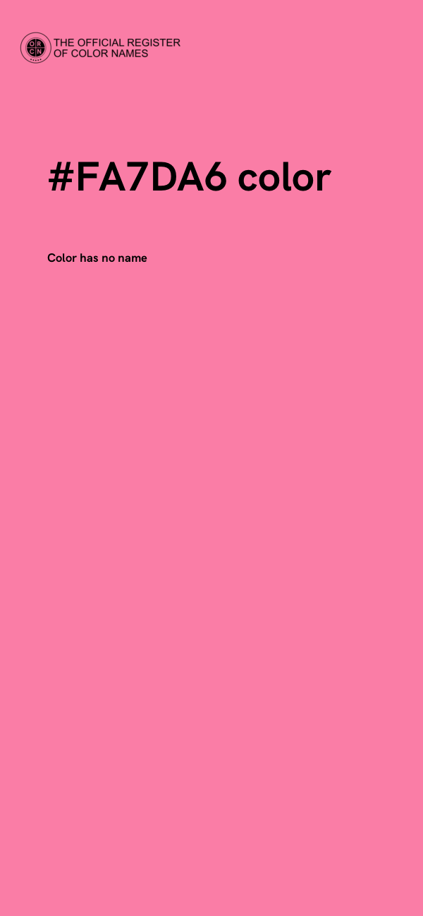 #FA7DA6 color image