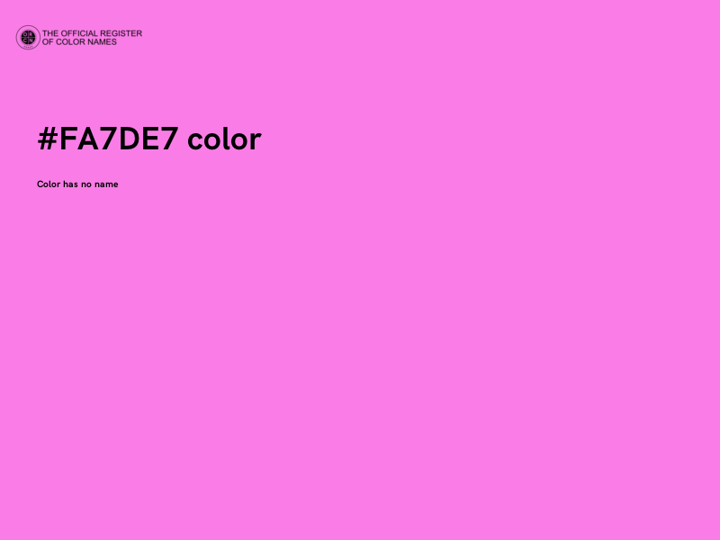 #FA7DE7 color image