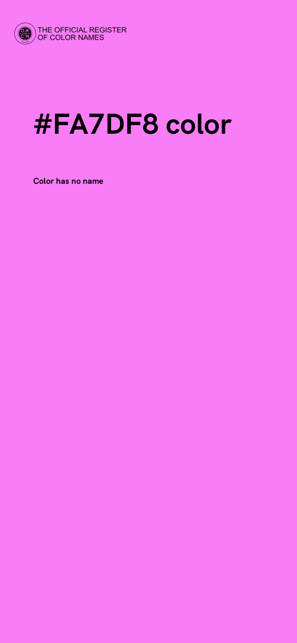 #FA7DF8 color image