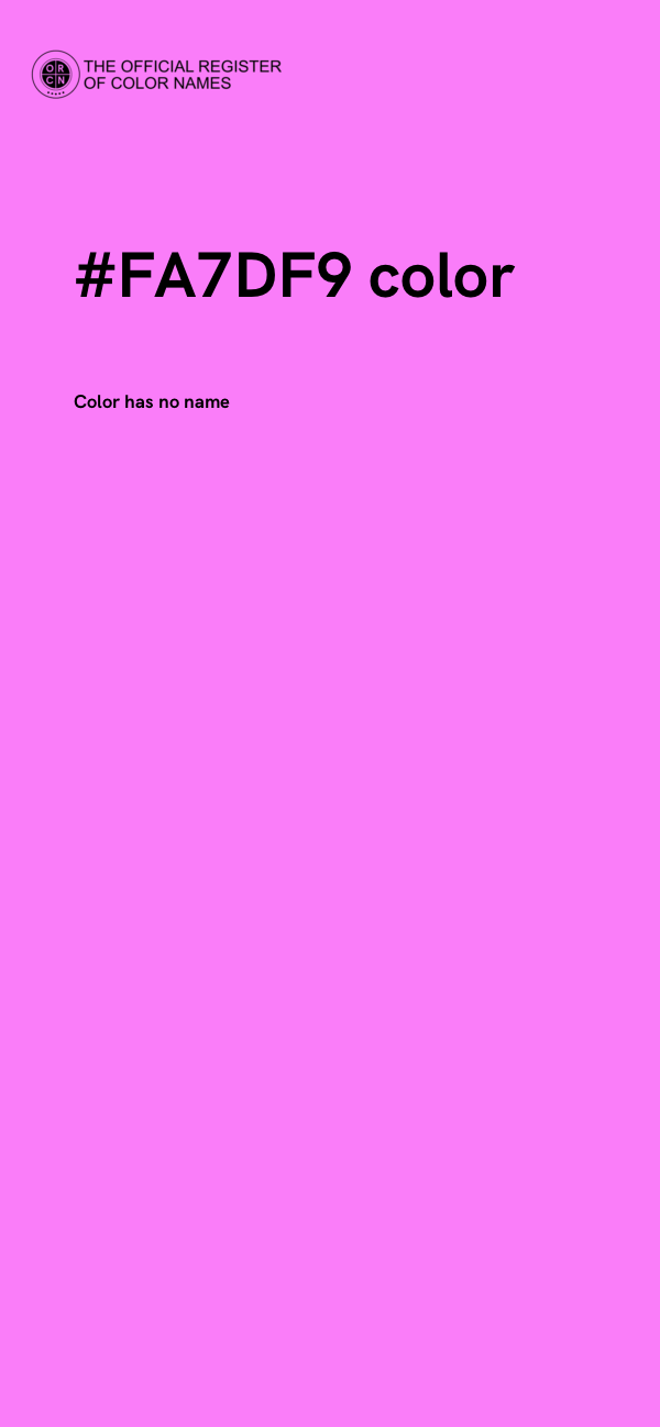 #FA7DF9 color image
