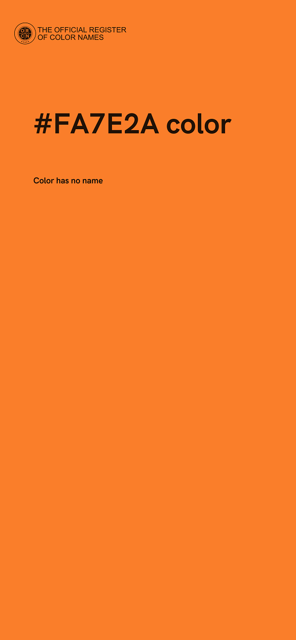 #FA7E2A color image