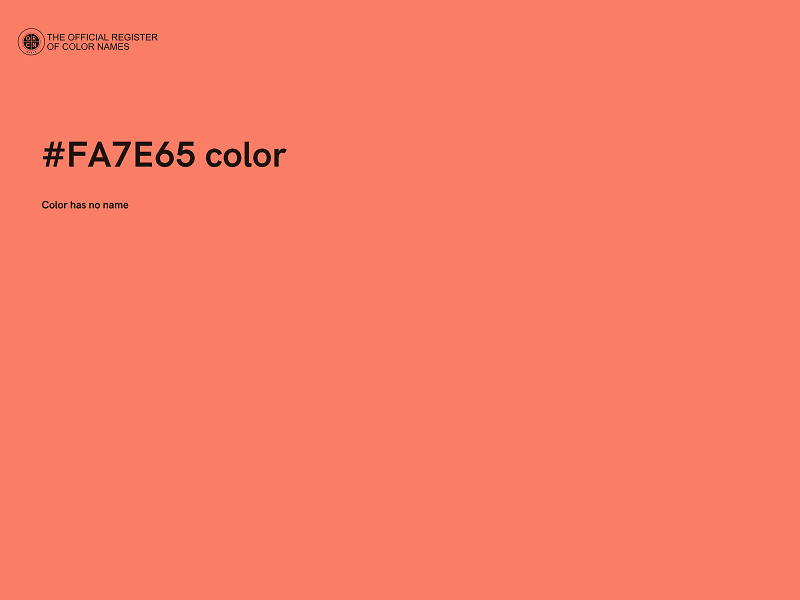 #FA7E65 color image