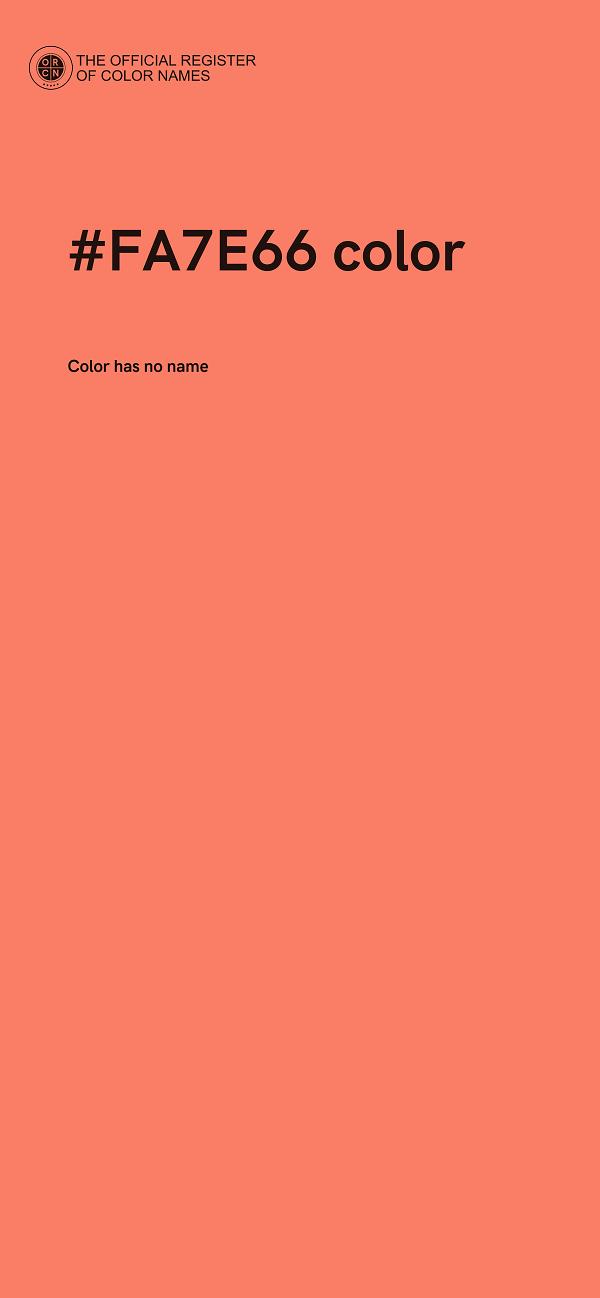 #FA7E66 color image
