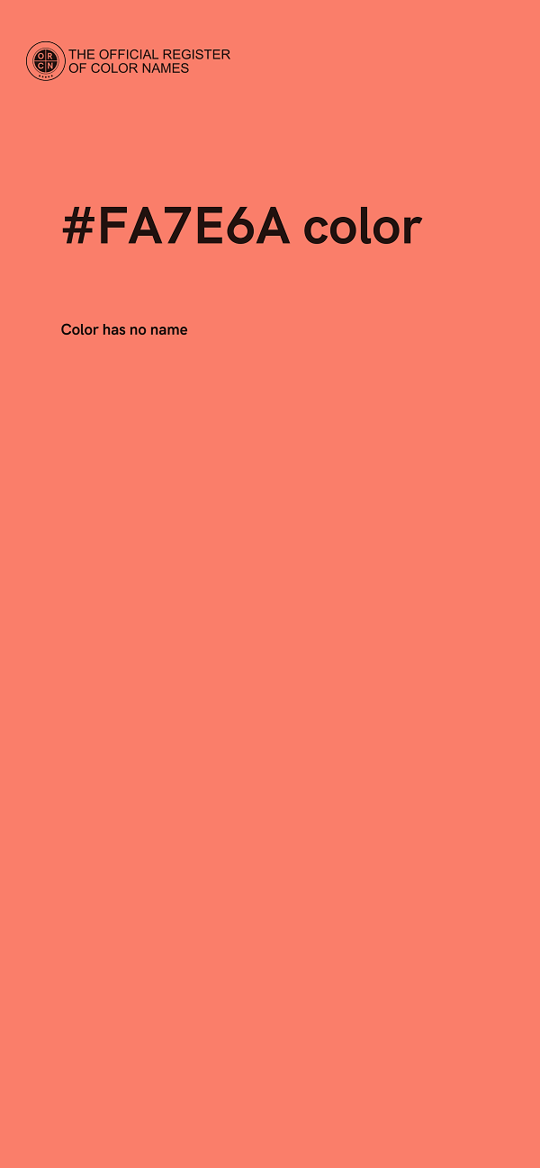 #FA7E6A color image