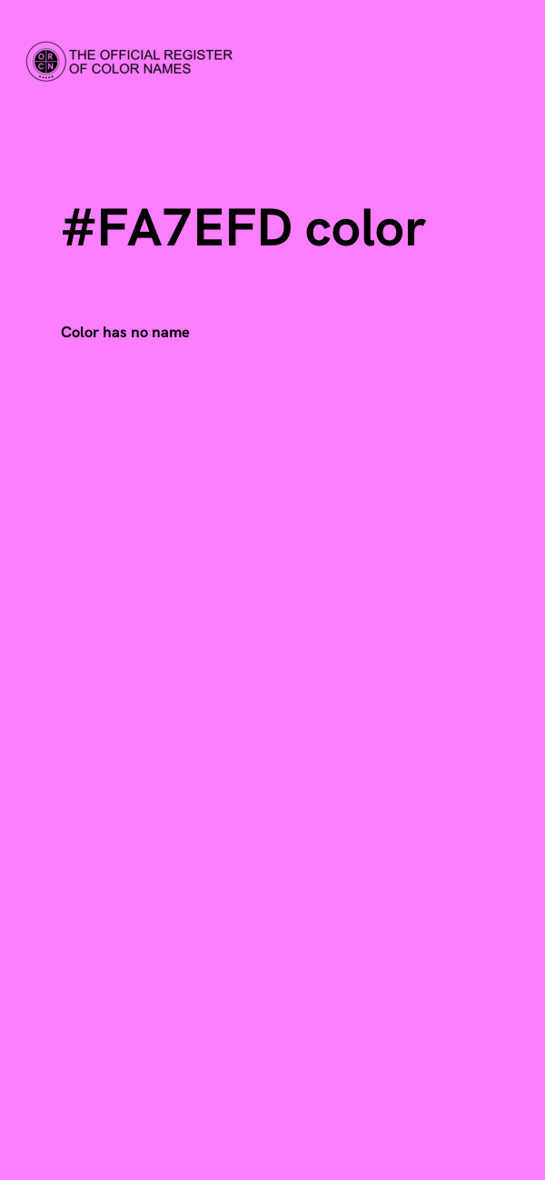 #FA7EFD color image