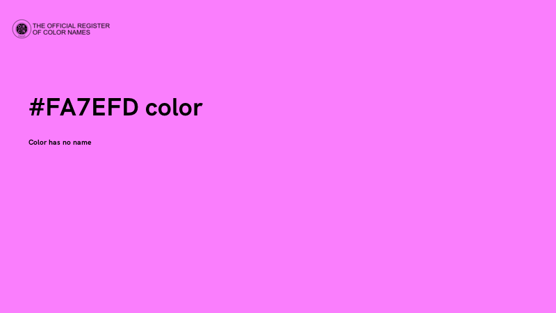 #FA7EFD color image