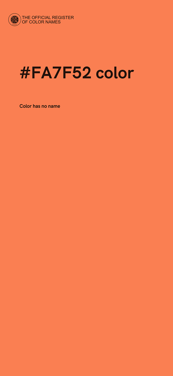 #FA7F52 color image