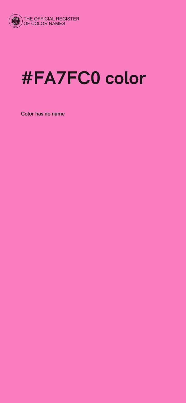 #FA7FC0 color image