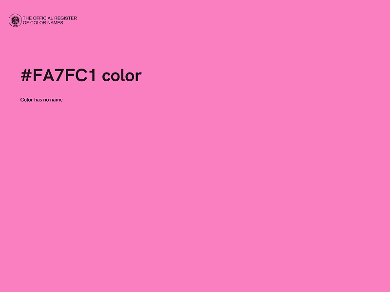 #FA7FC1 color image