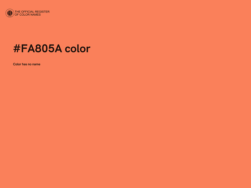 #FA805A color image