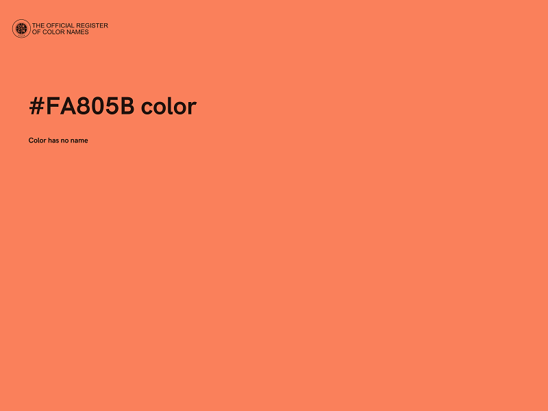 #FA805B color image